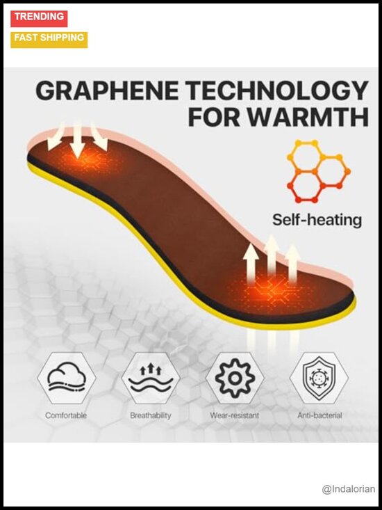 Waterproof Insulated Snow Boots with Graphene Self-Heating Insole Non Slip main image 4